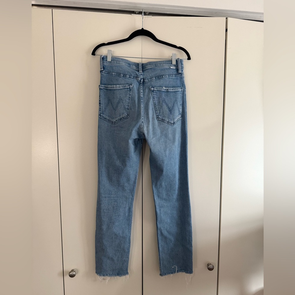 MOTHER high waisted rider ankle fray jeans - Picture 5 of 9